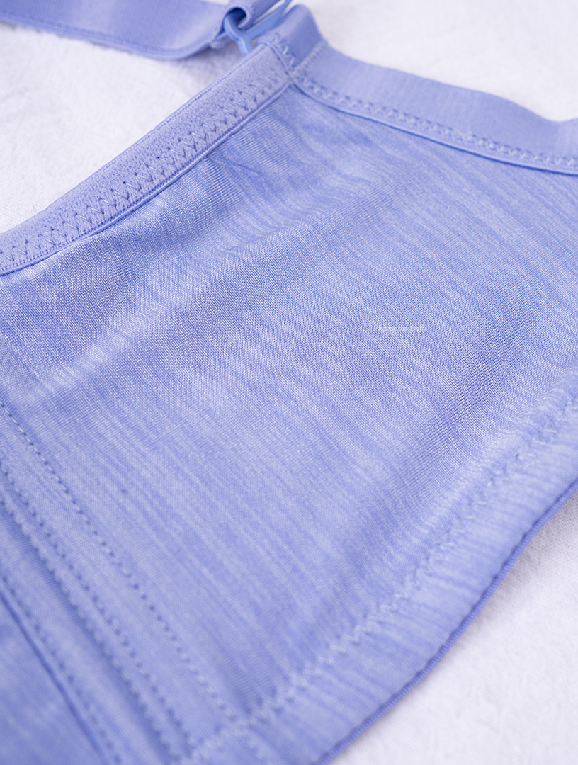 MIT 水波抱抱  無痕深V 集中舒適內衣 BＣ罩杯（藍紫）
