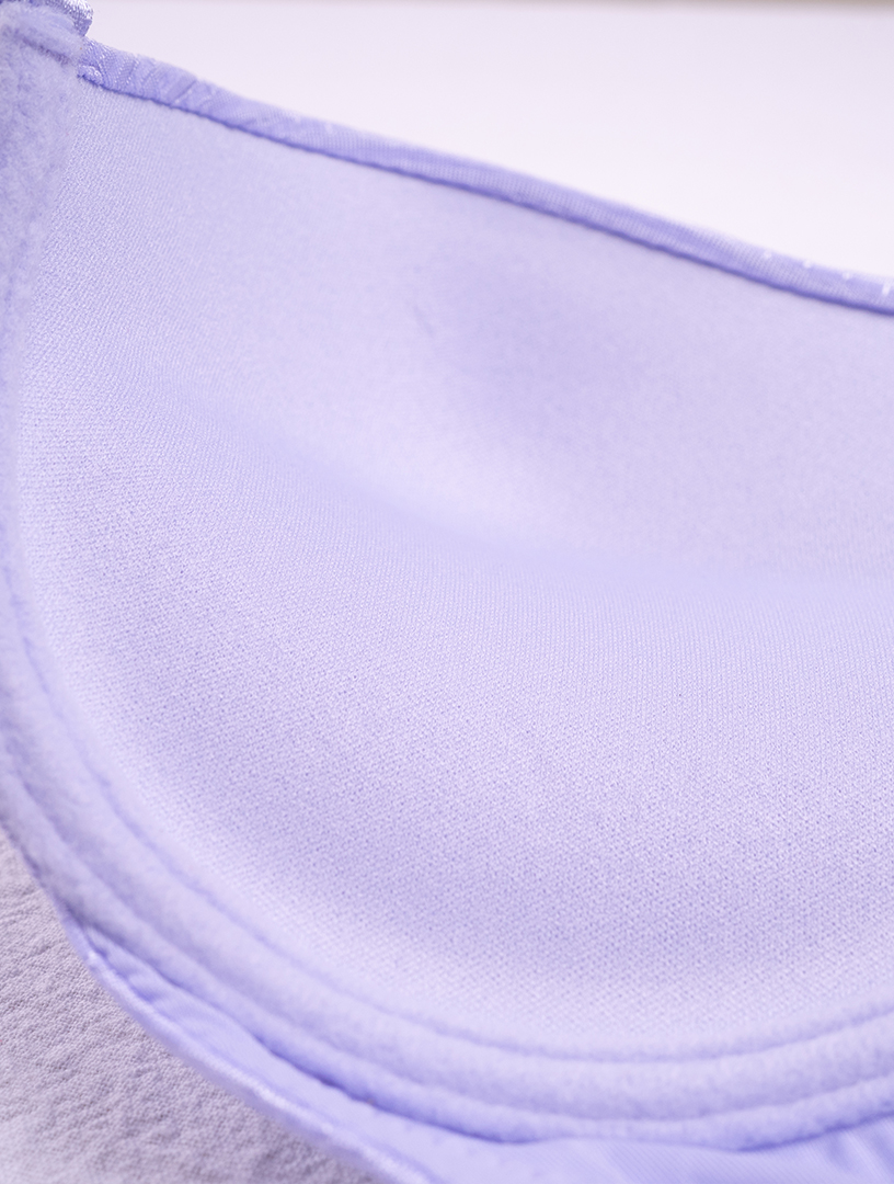 MIT 青澀魅力  膠原蛋白 性感美背 前扣式 軟鋼圈內衣BＣ罩杯（藍紫）